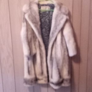 Vintage Pauline's Furs 3/4 length fur coat medium